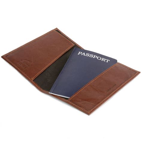 Alpine Swiss RFID Blocking Leather Passport Cover Safe ID 